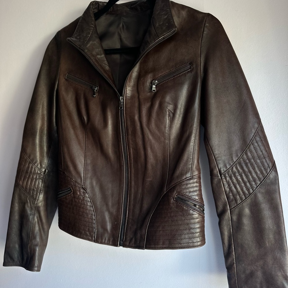Women's Brown Leather Jacket